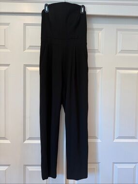 Jill Stuart Strapless Black Jumpsuit - Sleek Women's Jumpsuit